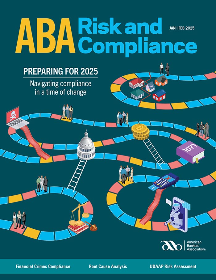 ABA Risk and Compliance Magazine Cover, July/August 2024